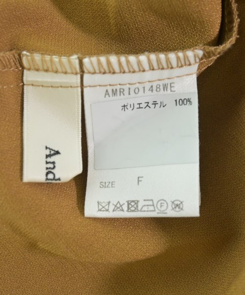 Andemiu（アンデミュウ）カジュアルシャツ 茶 サイズ:F レディース/2200632645060