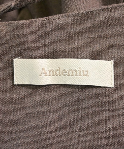 Andemiu（アンデミュウ）ワンピース 茶 サイズ:F レディース/2200612159068
