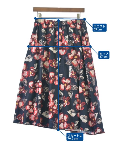 Andemiu（アンデミュウ）ロング・マキシ丈スカート 紺 サイズ:F レディース/2200659883018