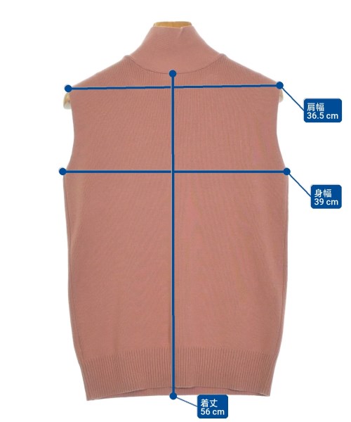 Andemiu（アンデミュウ）ベスト/ノースリーブ ピンク サイズ:F レディース/2200657847036