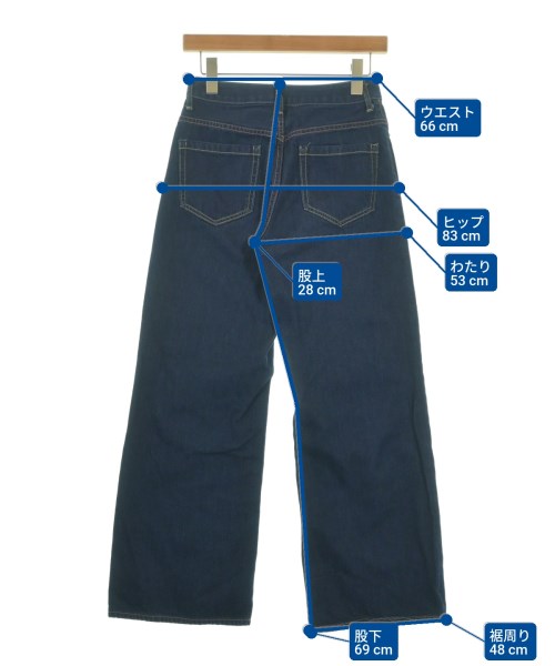 Andemiu（アンデミュウ）デニムパンツ 紺 サイズ:S レディース/2200658970030