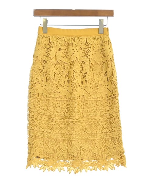 Andemiu(アンデミュウ)ひざ丈スカート 黄 サイズ:M/2200653067032