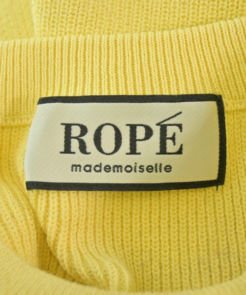 MADEMOISELLE ROPE（マドモアゼル ロペ）ニット・セーター 黄 サイズ:38(M位) レディース/2200624804017