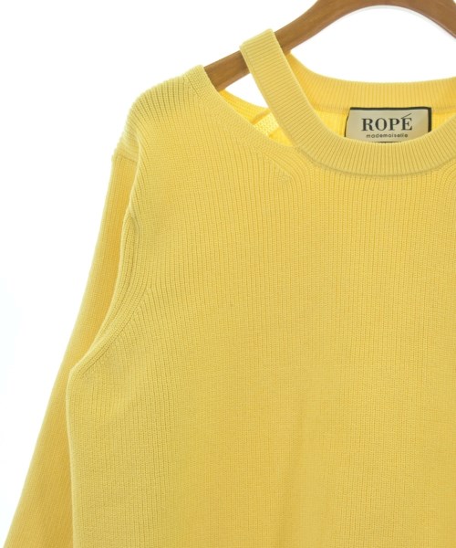 MADEMOISELLE ROPE（マドモアゼル ロペ）ニット・セーター 黄 サイズ:38(M位) レディース/2200624804017