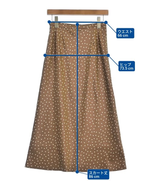 MADEMOISELLE ROPE（マドモアゼル ロペ）ロング・マキシ丈スカート 茶 サイズ:36(S位) レディース/2200626580025