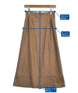 MADEMOISELLE ROPE（マドモアゼル ロペ）ロング・マキシ丈スカート 茶 サイズ:36(S位) レディース/2200626580025