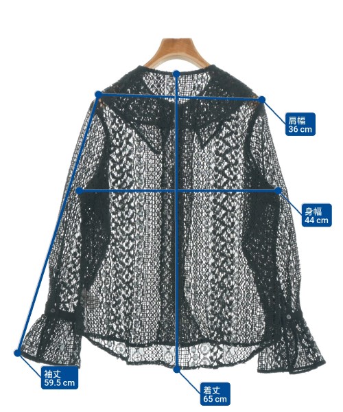 MADEMOISELLE ROPE（マドモアゼル ロペ）ブラウス 黒 サイズ:36(S位) レディース/2200644772075