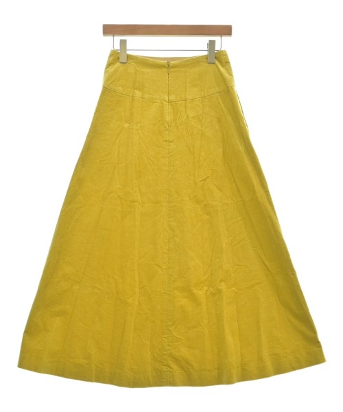 MADEMOISELLE ROPE（マドモアゼル ロペ）ロング・マキシ丈スカート 黄 サイズ:36(S位) レディース/2200608672052
