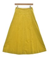 MADEMOISELLE ROPE（マドモアゼル ロペ）ロング・マキシ丈スカート 黄 サイズ:36(S位) レディース/2200608672052
