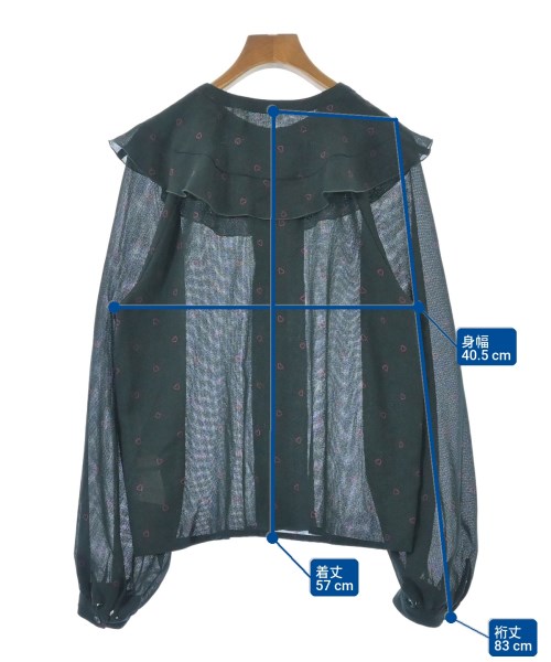 MADEMOISELLE ROPE（マドモアゼル ロペ）ブラウス 緑 サイズ:38(M位) レディース/2200651632027