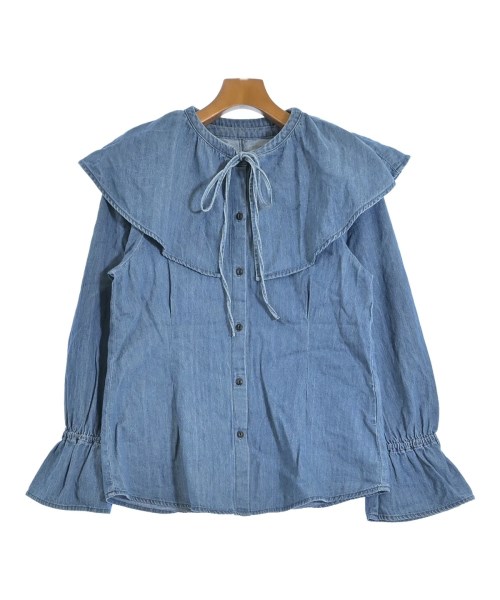 MADEMOISELLE ROPE(マドモアゼル ロペ)ブラウス 青 サイズ:38(M位)/2200644409018