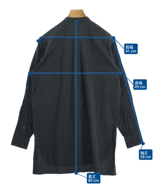 COMOLI（コモリ）カジュアルシャツ 黒 サイズ:0(XS位) レディース/2200612537613