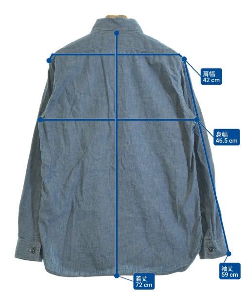 orSlow（オアスロウ）カジュアルシャツ 青 サイズ:2(M位) レディース/2200626094010