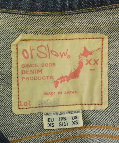orSlow（オアスロウ）デニムジャケット 紺 サイズ:1(S位) レディース/2200715374016