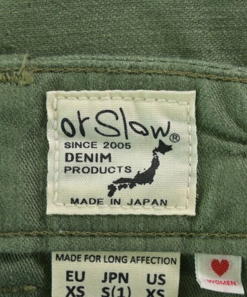 orSlow（オアスロウ）カーゴパンツ カーキ サイズ:S レディース/2200697419071