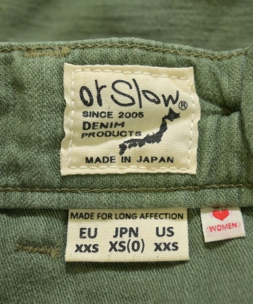 orSlow（オアスロウ）その他 カーキ サイズ:XS レディース/2200716580027