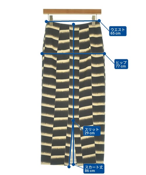 Needles（ニードルス）ロング・マキシ丈スカート 黒 サイズ:2(M位) レディース/2200641459023