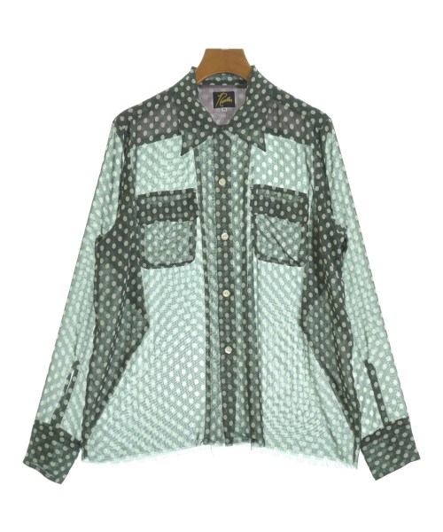 Needles(ニードルス)カジュアルシャツ 緑 サイズ:XS/2200639214085