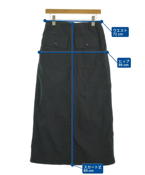 Needles（ニードルス）ロング・マキシ丈スカート 黒 サイズ:1(S位) レディース/2200647765098