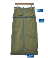 Needles（ニードルス）ロング・マキシ丈スカート カーキ サイズ:1(S位) レディース/2200688401092