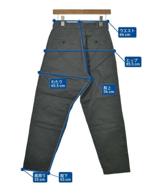 YAECA（ヤエカ）チノパン グレー サイズ:28(L位) レディース/2200628843050