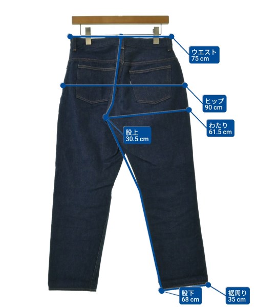 YAECA（ヤエカ）デニムパンツ 紺 サイズ:30(M位) メンズ/2200632147090