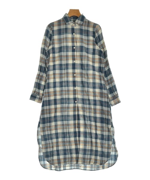 YAECA(ヤエカ)シャツワンピース 青 サイズ:S/2200642866066