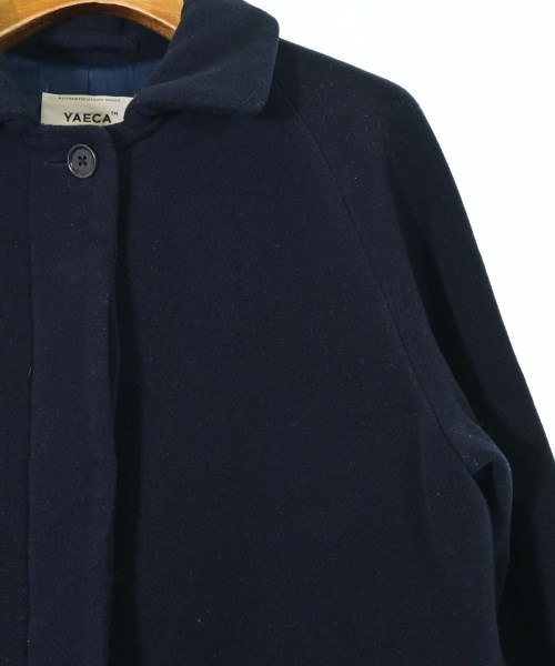 YAECA（ヤエカ）ステンカラーコート 紺 サイズ:S レディース/2200613498029