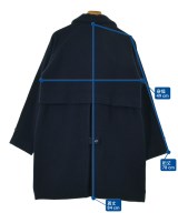 YAECA（ヤエカ）ステンカラーコート 紺 サイズ:S レディース/2200613498029