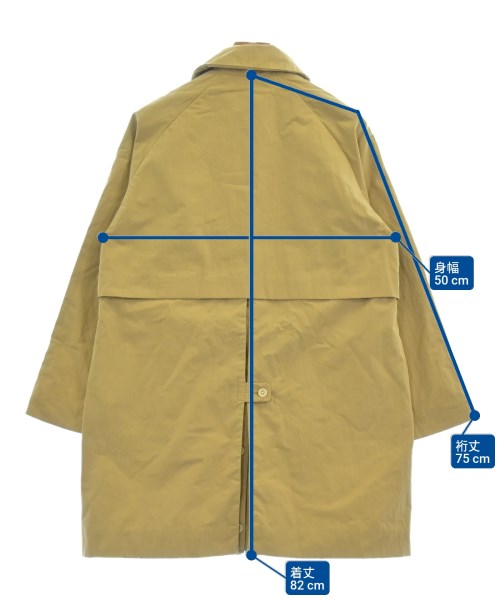 YAECA（ヤエカ）ステンカラーコート ベージュ サイズ:S レディース/2200612174054