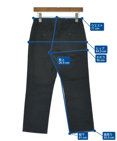 YAECA（ヤエカ）チノパン 黒 サイズ:S レディース/2200615536057