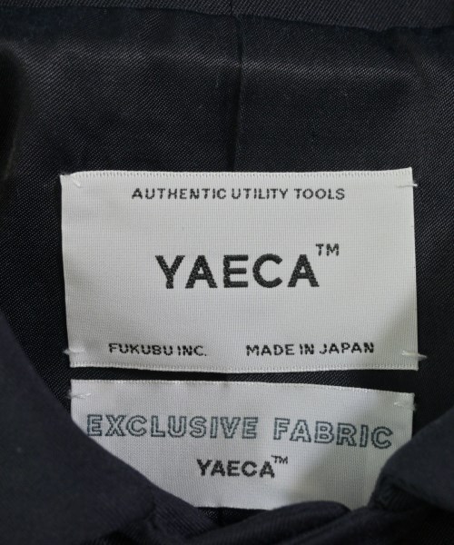 YAECA（ヤエカ）ステンカラーコート 紺 サイズ:S レディース/2200602050030