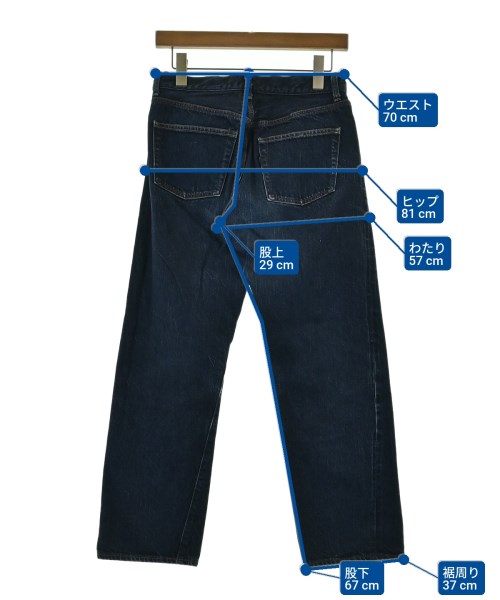 YAECA（ヤエカ）デニムパンツ 紺 サイズ:-(M位) レディース/2200674508033
