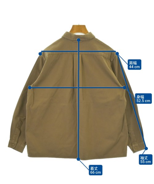 YAECA（ヤエカ）カジュアルシャツ 茶 サイズ:M レディース/2200673808011