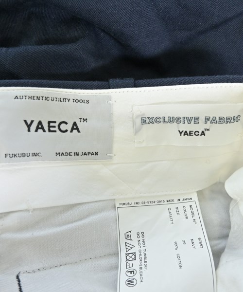 YAECA（ヤエカ）チノパン 紺 サイズ:29(L位) レディース/2200696943041