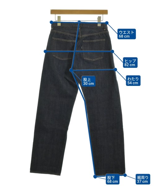 YAECA（ヤエカ）デニムパンツ 紺 サイズ:28(L位) レディース/2200634991899