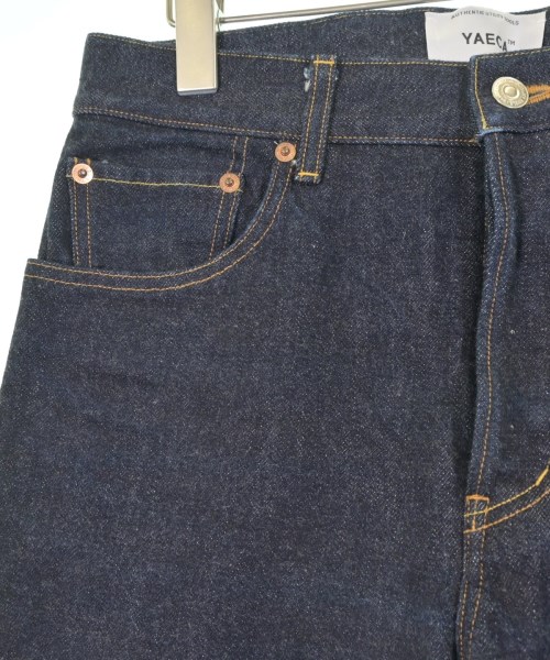 YAECA（ヤエカ）デニムパンツ 紺 サイズ:30(XL位) レディース/2200664037109
