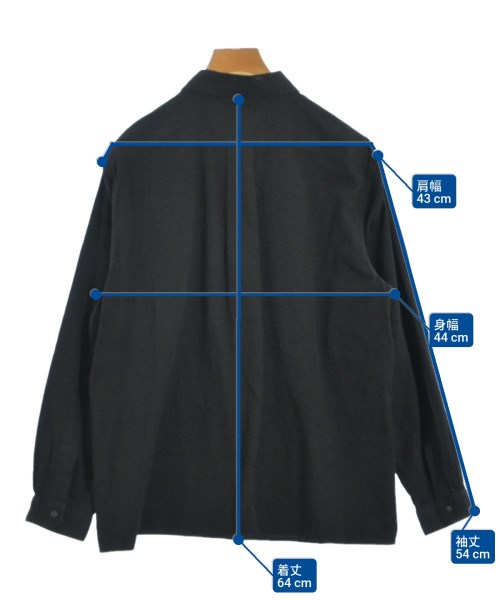 YAECA（ヤエカ）カジュアルシャツ 黒 サイズ:M レディース/2200662860426