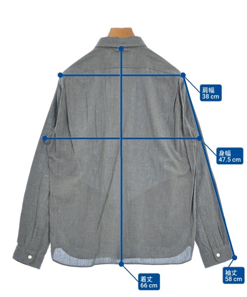 YAECA（ヤエカ）カジュアルシャツ グレー サイズ:S レディース/2200667433069