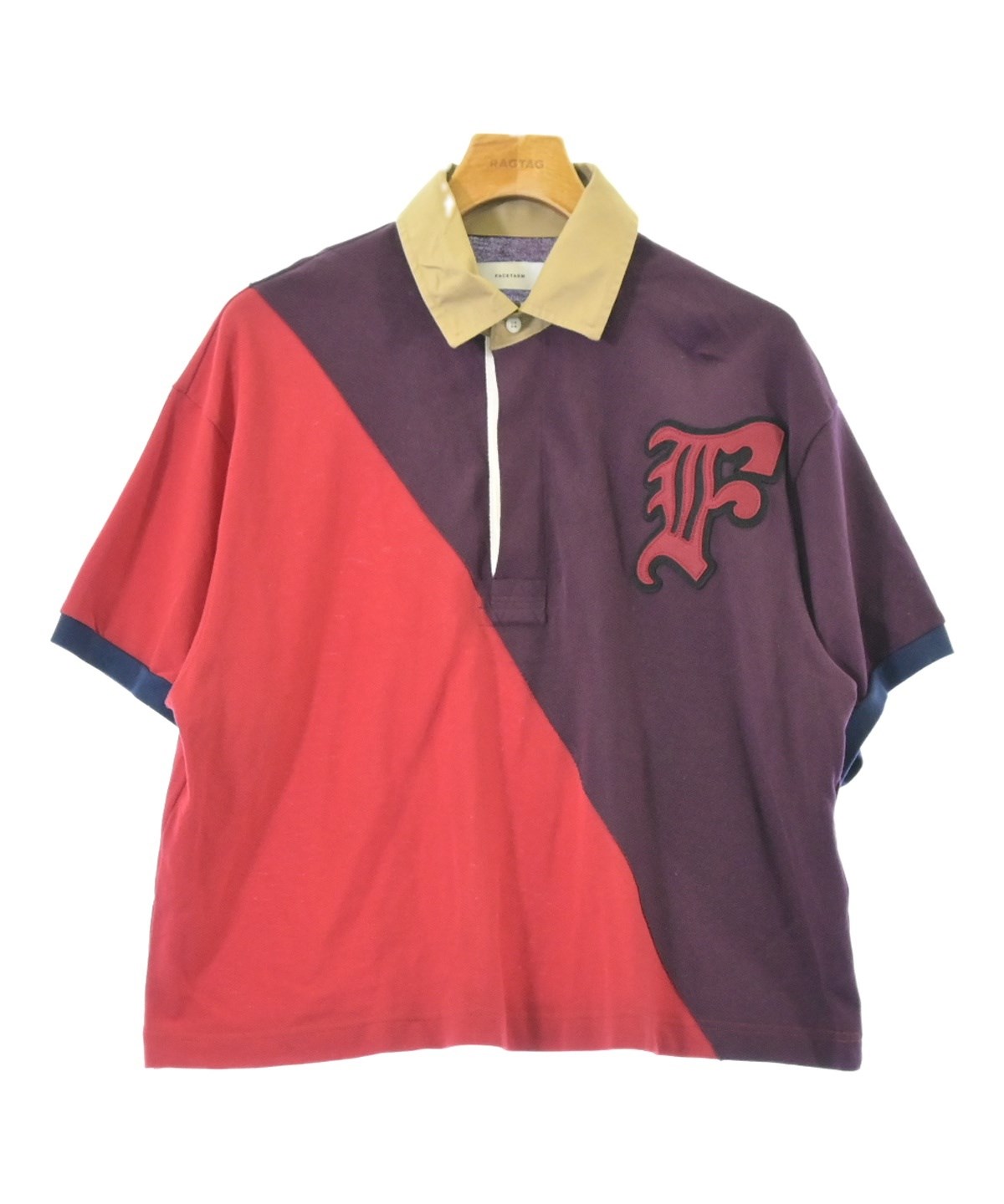 【極美品】 FACETASM ポロシャツ ファセッタズム ポロシャツ Ｔシャツ FACETASM（ファセッタズム）ポロシャツ 紫 サイズ:3(S位) メンズ