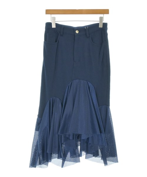 FACETASM(ファセッタズム)ひざ丈スカート 紺 サイズ:1(S位)/2200679702108