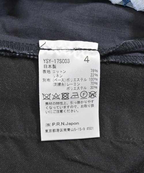 YOSHIYO（ヨシヨ）オールインワン/サロペット 紺 サイズ:4(XL位) レディース/2200626777043