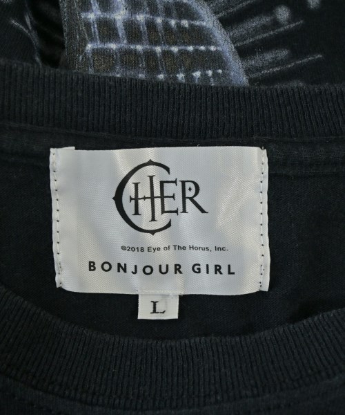 Bonjour Girl（ボンジュールガール）Tシャツ・カットソー 黒 サイズ:L レディース/2200732543013