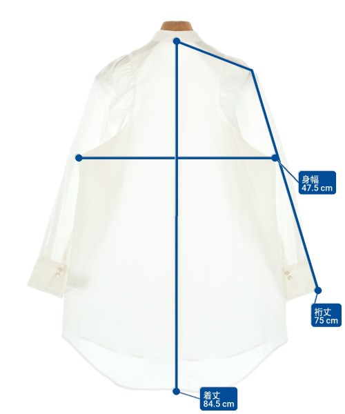 ELIN（エリン）カジュアルシャツ 白 サイズ:36(S位) レディース/2200631485025