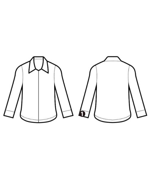 ELIN（エリン）カジュアルシャツ 白 サイズ:36(S位) レディース/2200677901152