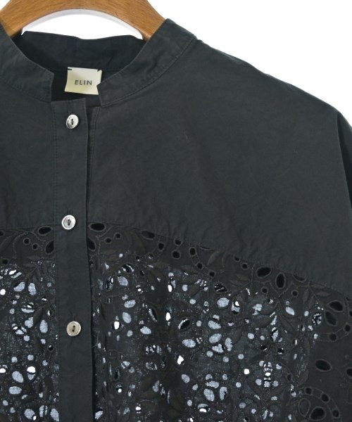 ELIN（エリン）カジュアルシャツ 黒 サイズ:38(M位) レディース/2200645826036