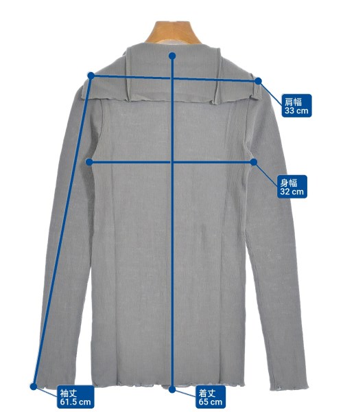 ELIN（エリン）カーディガン グレー サイズ:36(S位) レディース/2200646828084