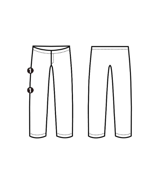 ELIN（エリン）スラックス 茶 サイズ:38(M位) レディース/2200664530112