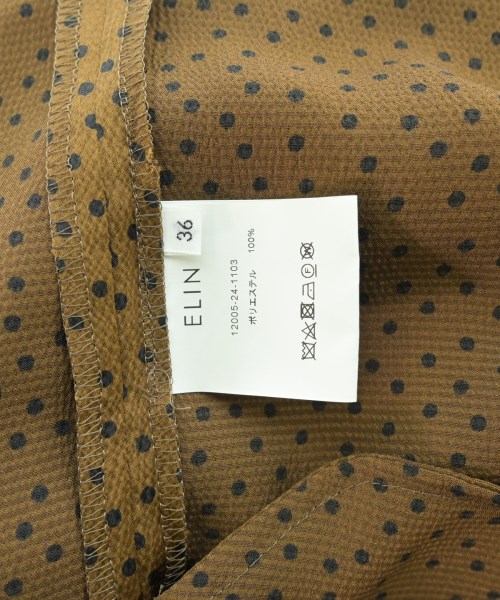 ELIN（エリン）ワンピース 茶 サイズ:36(S位) レディース/2200664693053