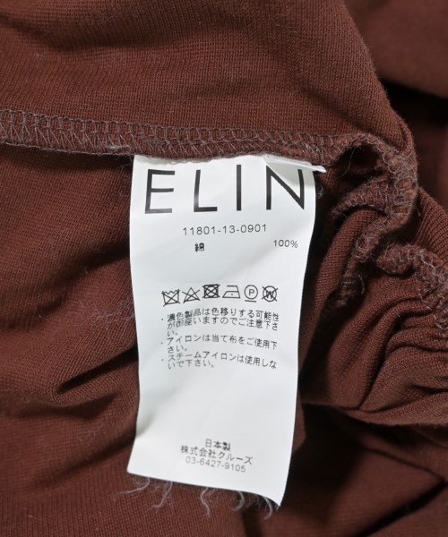 ELIN（エリン）Tシャツ・カットソー 茶 サイズ:38(M位) レディース/2200686507048